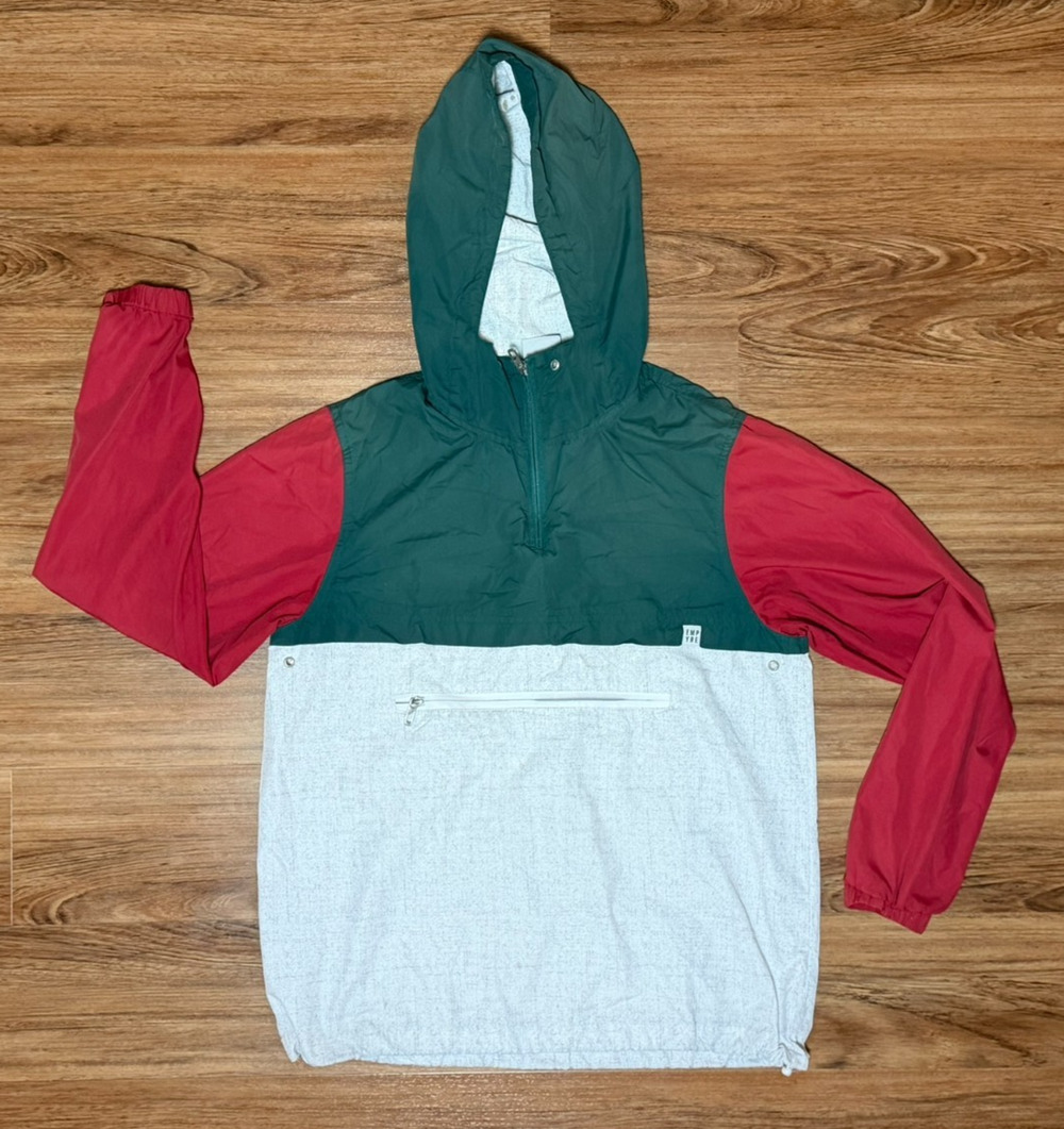 Empyre Windbreaker Lightweight 1/4 Zip Hooded Jacket VYG 90's - Men's Size S